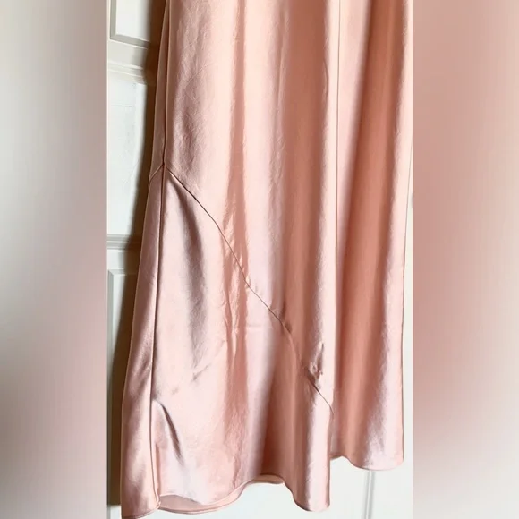 27. Aritzia Wilfred Size Medium Only Slip Satin Midi Dress - Picture 4 of 10
